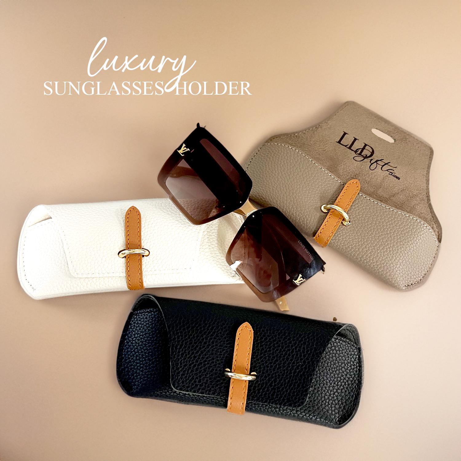 Wedding Sunglasses Case Luxury Favor Bag Custom Leather Holder Corporate Gift Event Giveaway Branded Accessory Elegant Keepsake