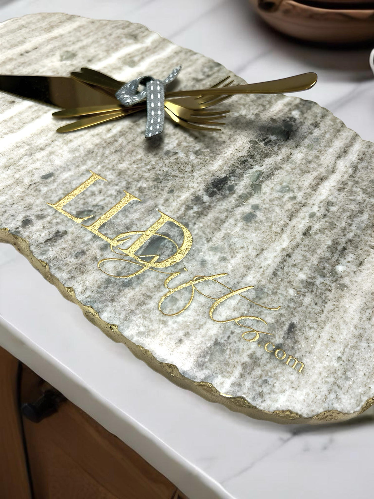 a close up of a clock on a table