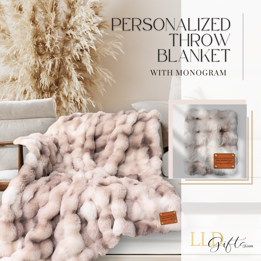 Personalized Blanket Gift for Her Bedding Throw Blanket Home Decor Gift for Him Fur Blanket Custom Blanket Cozy Housewarming Gift