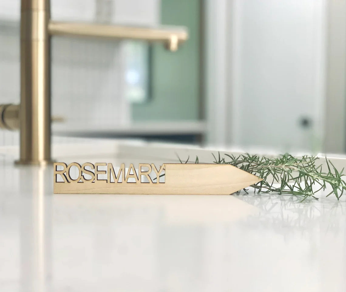 SOLID WOOD Herb Markers - Vegetable Markers - Garden Markers - Plant Labels - Plant Tags - Garden Labels - LLD Gifts by Lauren Lash