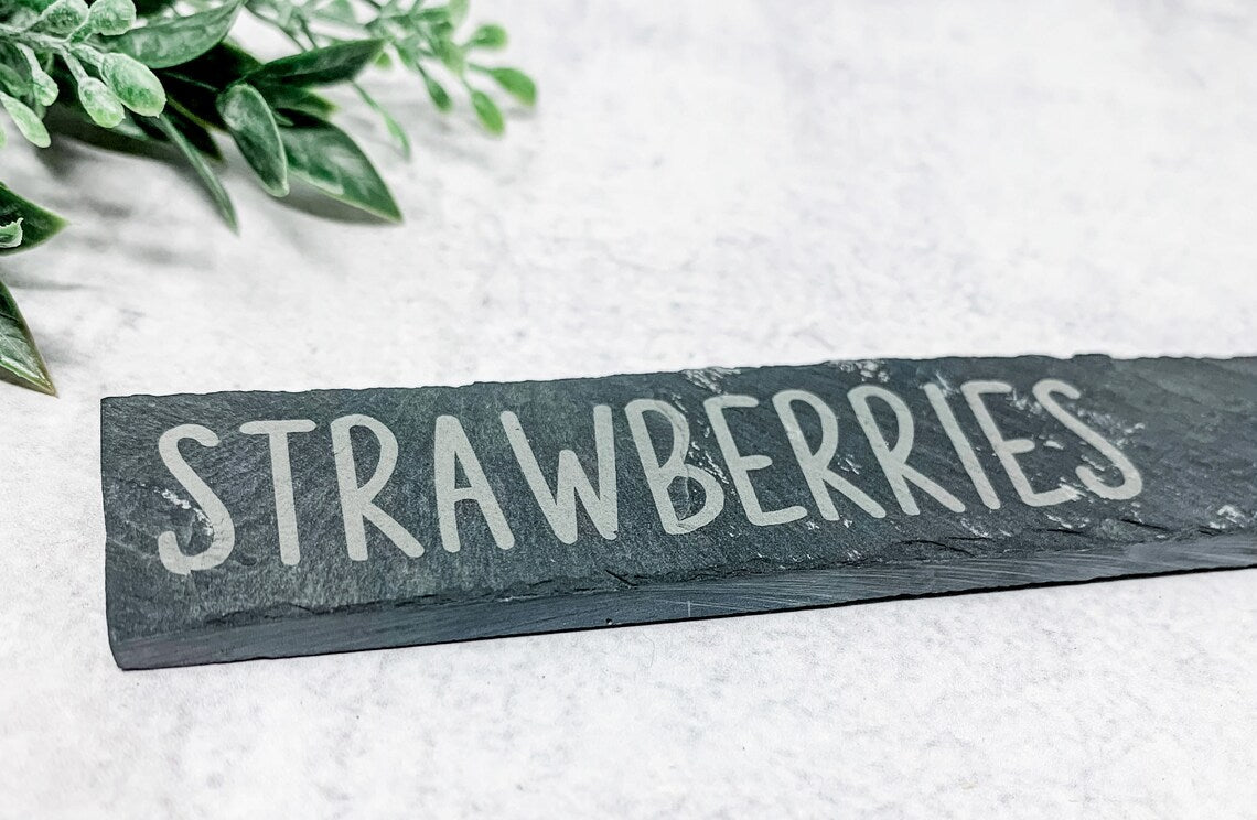 ENGRAVED Slate Herb Markers - Vegetable Markers - Garden Markers - Plant Labels - Plant Tags - Garden Labels - Plant Names - LLD Gifts by Lauren Lash