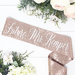 Personalized Bachelorette Sash  Sequin