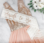 Unique Bachelorette Sash  Lace Sash