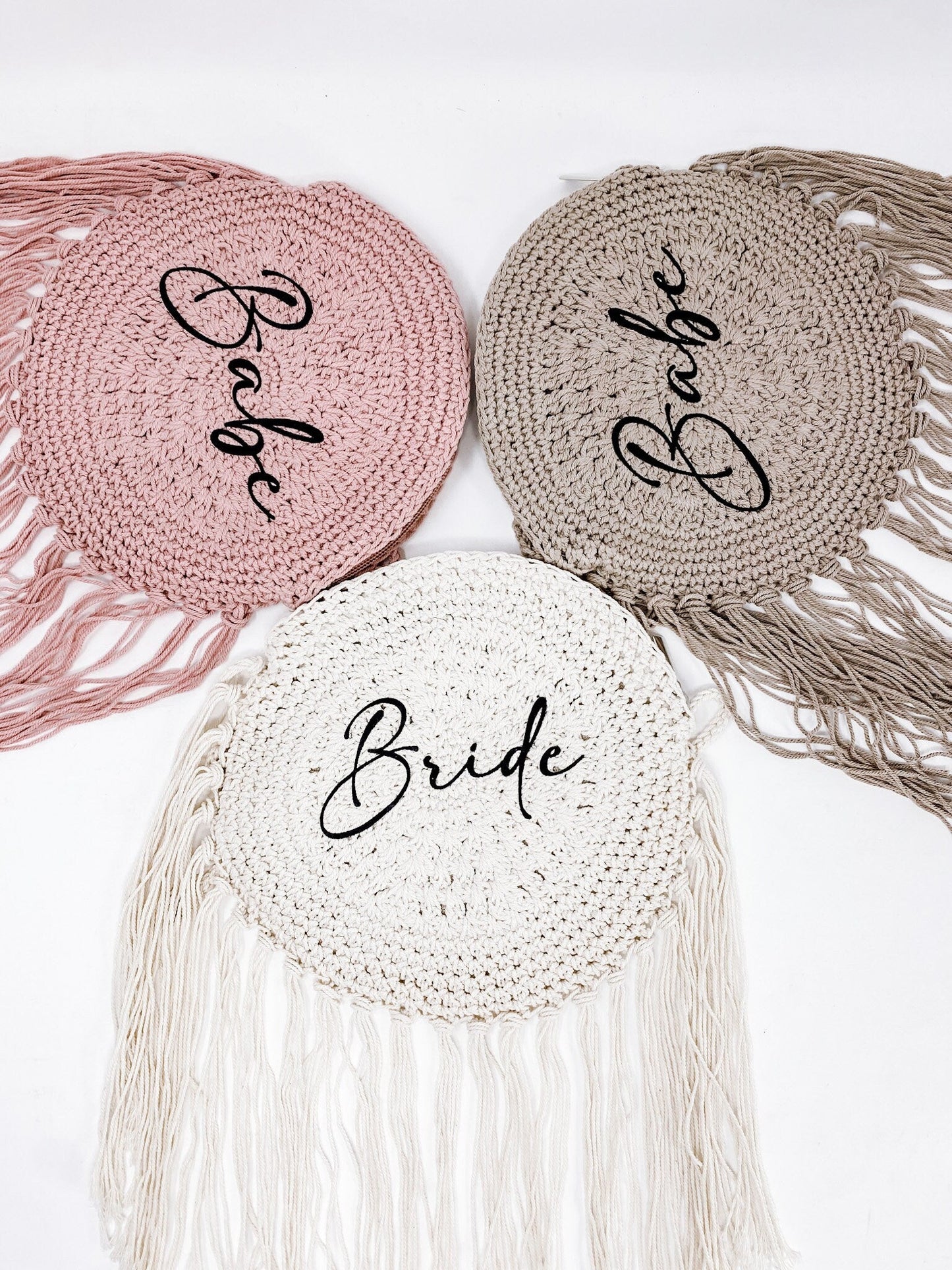 Macrame Crossbody Purse Fringe Boho Bag