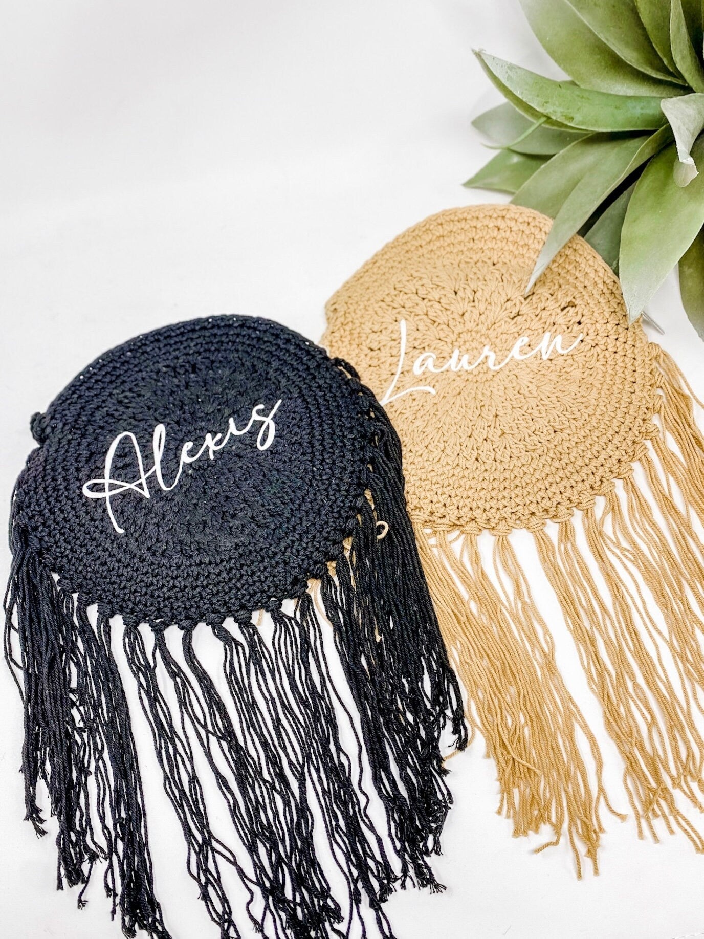Macrame Crossbody Purse Fringe Boho Bag
