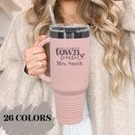 Teacher Gift Custom Tumbler Personalized Cup 40oz Engraved Gift Name Cup Thank You Gift Teacher Appreciation Drinkware End Year Gift