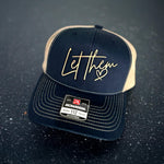 Personalized Gift, Custom Hat for Mom or Dad, Trucker Hat with Metallic or Wood Patch, Baby Shower, Birthday, New Mom or Dad Gift