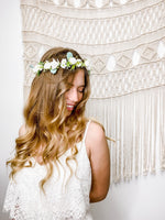 gifts for mom, gifts for her, hair accessories, flower girl dress, baby shower gift, flower crown,
artificial flowers, wedding accessories, bridal headpiece, birthday crown, wedding headband, boho bridal crown, first communion