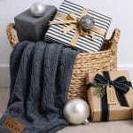 Personalized Cable Knit Blankets for Corporate Gifting – Custom Logo & Bulk Order Knit Throws LLD Gifts - Corporate
