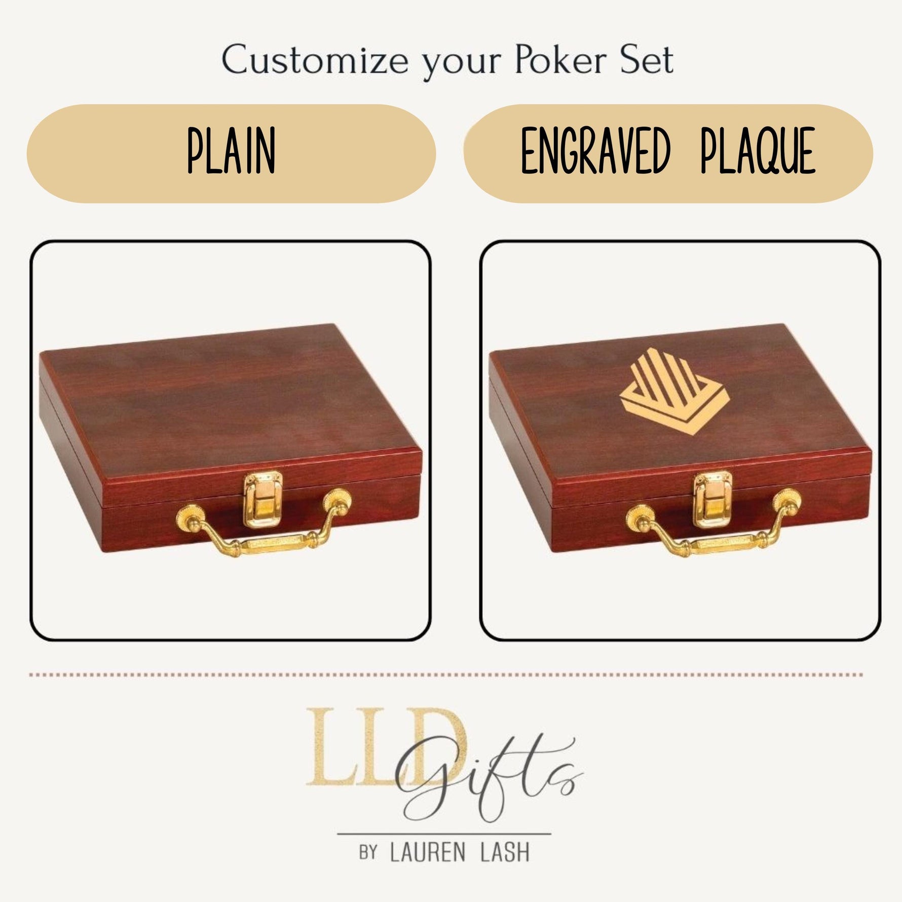 Fathers Day Gift Poker Set Premium Playing Cards Custom Chip Collection Leather Case Bundle Professional Gaming Set Personalized Design Option Perfect Dad Present Complete Entertainment Package Special Occasion Gift Collectionres of it