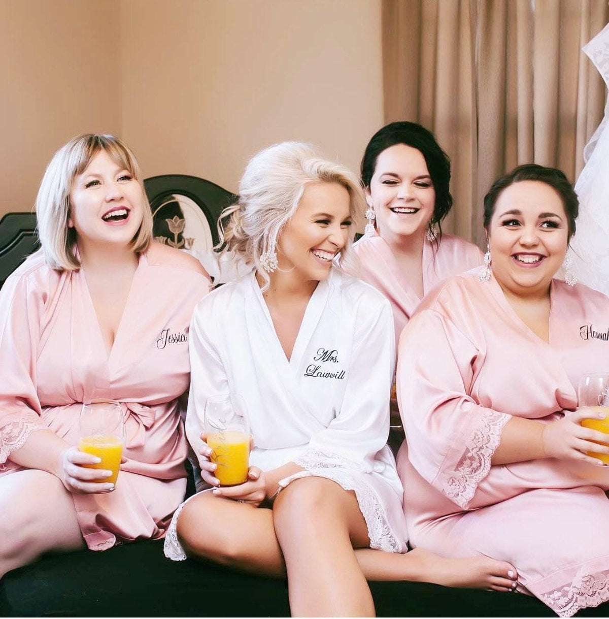 bridesmaid robes, bridal shower gift, bridal shower, bride gift, bridal party gifts, bridal robe, maid of honor gift, mother of the bride, kimono robe, gift for bride, bride robe, satin robe, satin bride robe