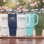 Personalized Teacher Tumbler Stainless Steel Drinkware Custom School Present Large Capacity Design Premium Quality Construction Teacher Appreciation Gift Classroom Essential Beautiful Engraved Details Professional Educator Present Perfect