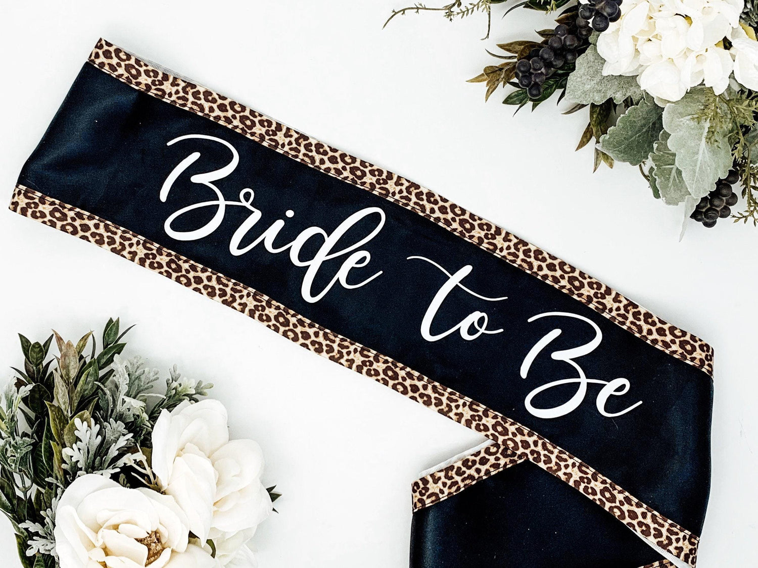 Custom Birthday Sash  Leopard