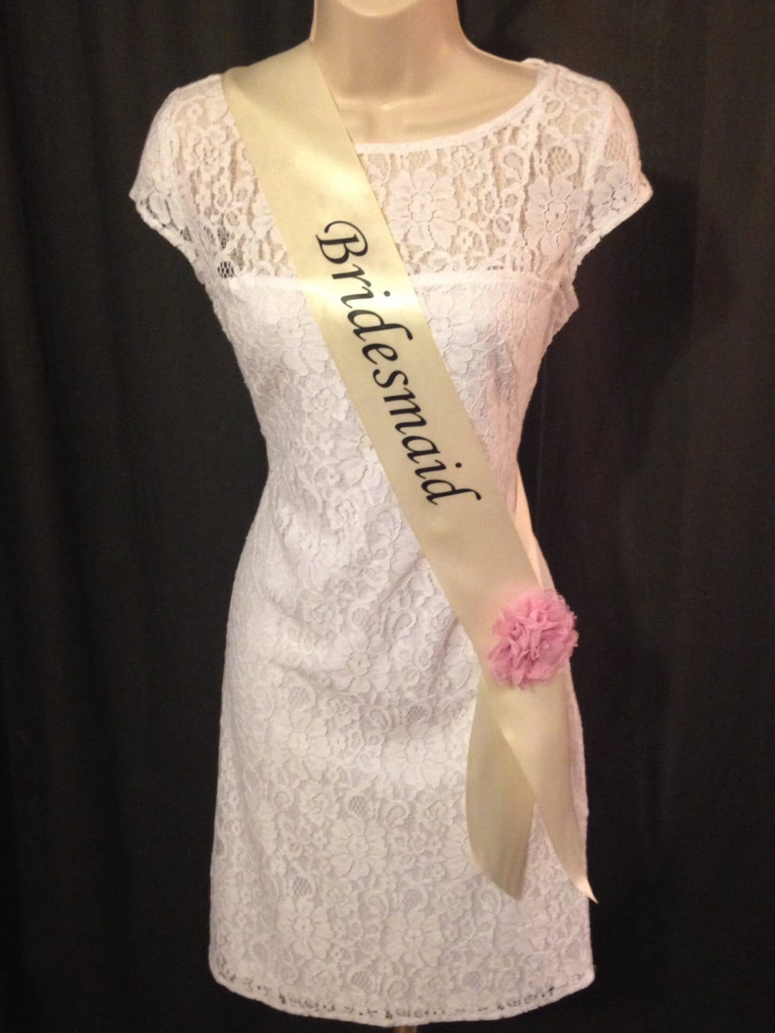 Handmade Floral Corsage Brooch: Bridal Sash Pin
