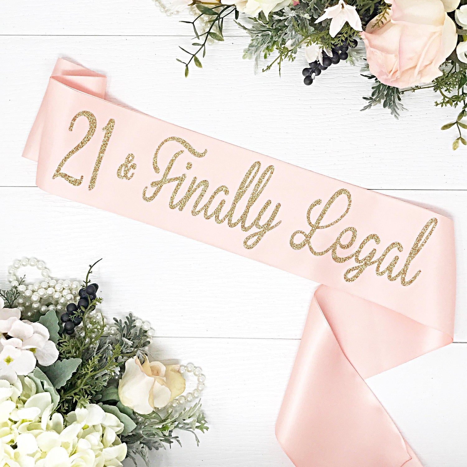 satin birthday sash rose gold satin birthday sash birthday banner 21st birthday sash 30th birthday