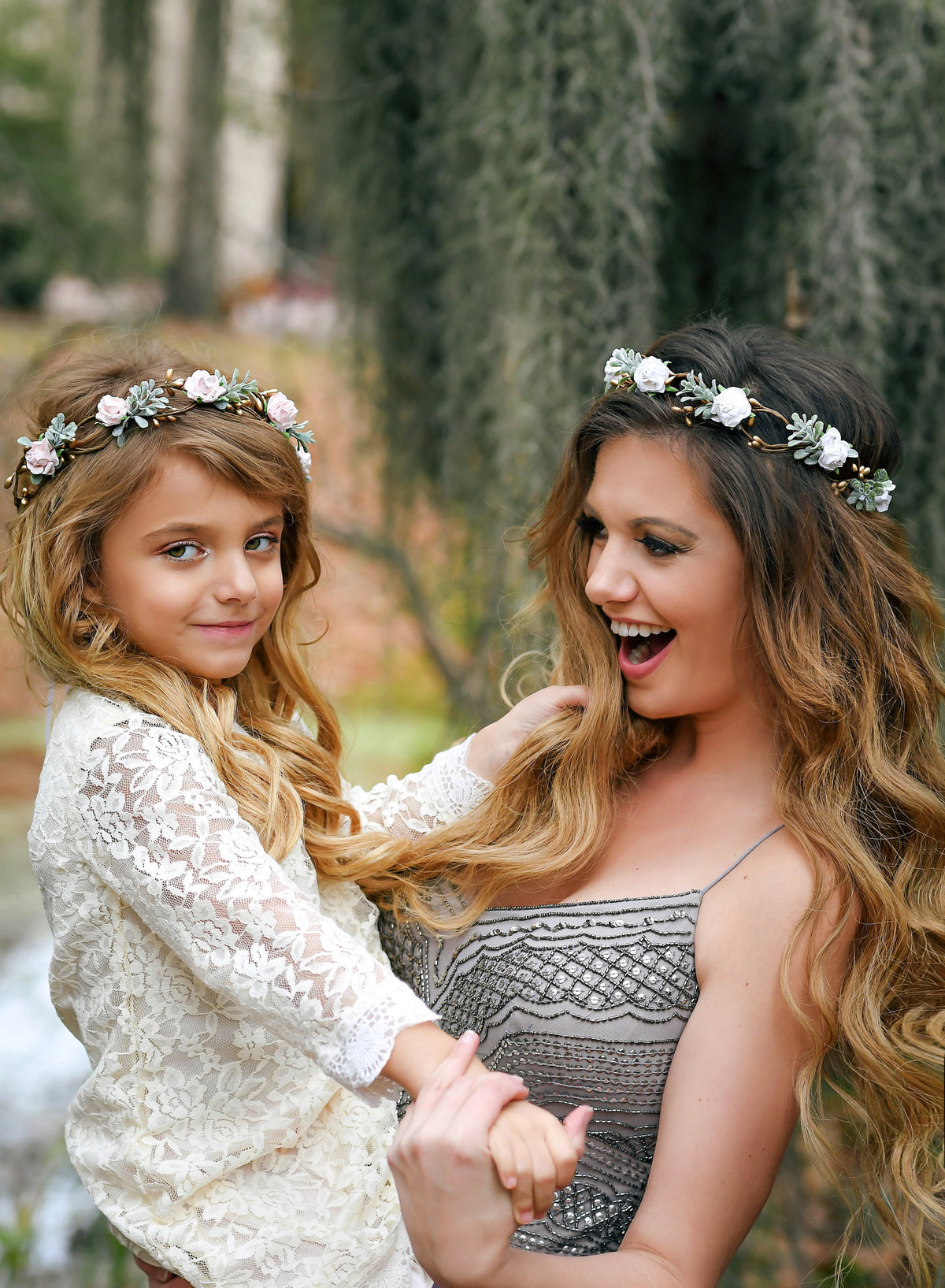 gifts for mom, gifts for her, hair accessories, flower girl dress, baby shower gift, flower crown,
artificial flowers, wedding accessories, bridal headpiece, birthday crown, wedding headband, boho bridal crown, first communion