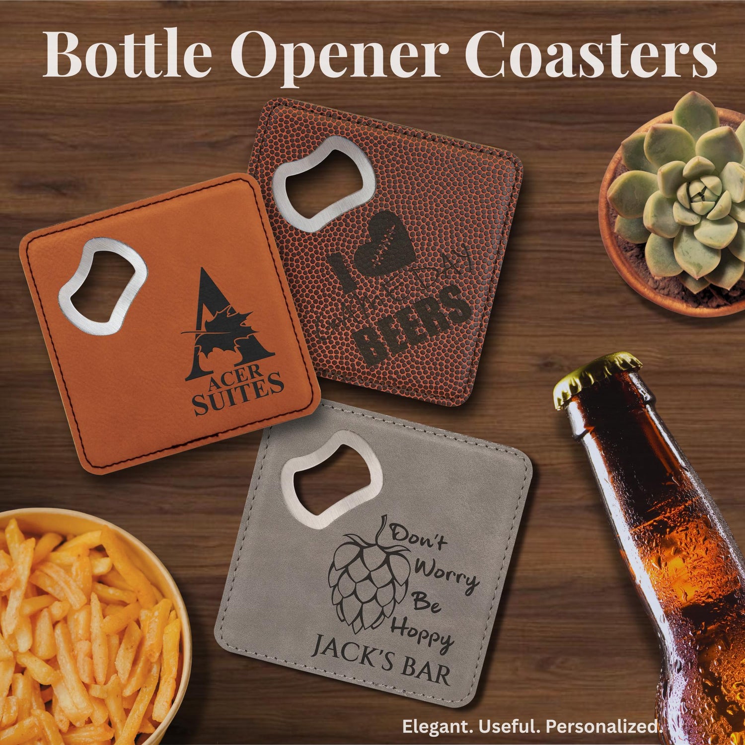 Wedding Favor Package Bottle Opener Bar Accent for Father Day Present Groomsmen Gift Home Bar Tool Collection Leather Holder Bridal Keepsake