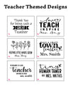Stainless Steel Drinkware Teacher Gift Back School Tumbler Custom Teaching Present Appreciation Token Engraved Bottle Classroom Gift Set