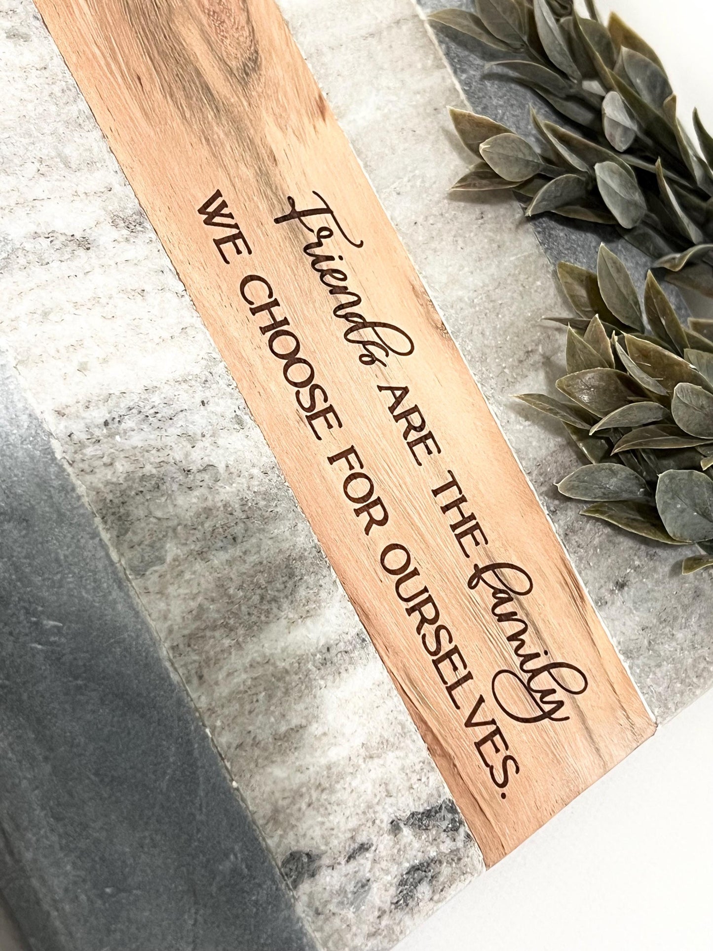 Personalized Marble & Wood Charcuterie Board  Multicolor
