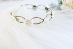 gifts for mom, gifts for her, hair accessories, flower girl dress, baby shower gift, flower crown,
artificial flowers, wedding accessories, bridal headpiece, birthday crown, wedding headband, boho bridal crown, first communion
