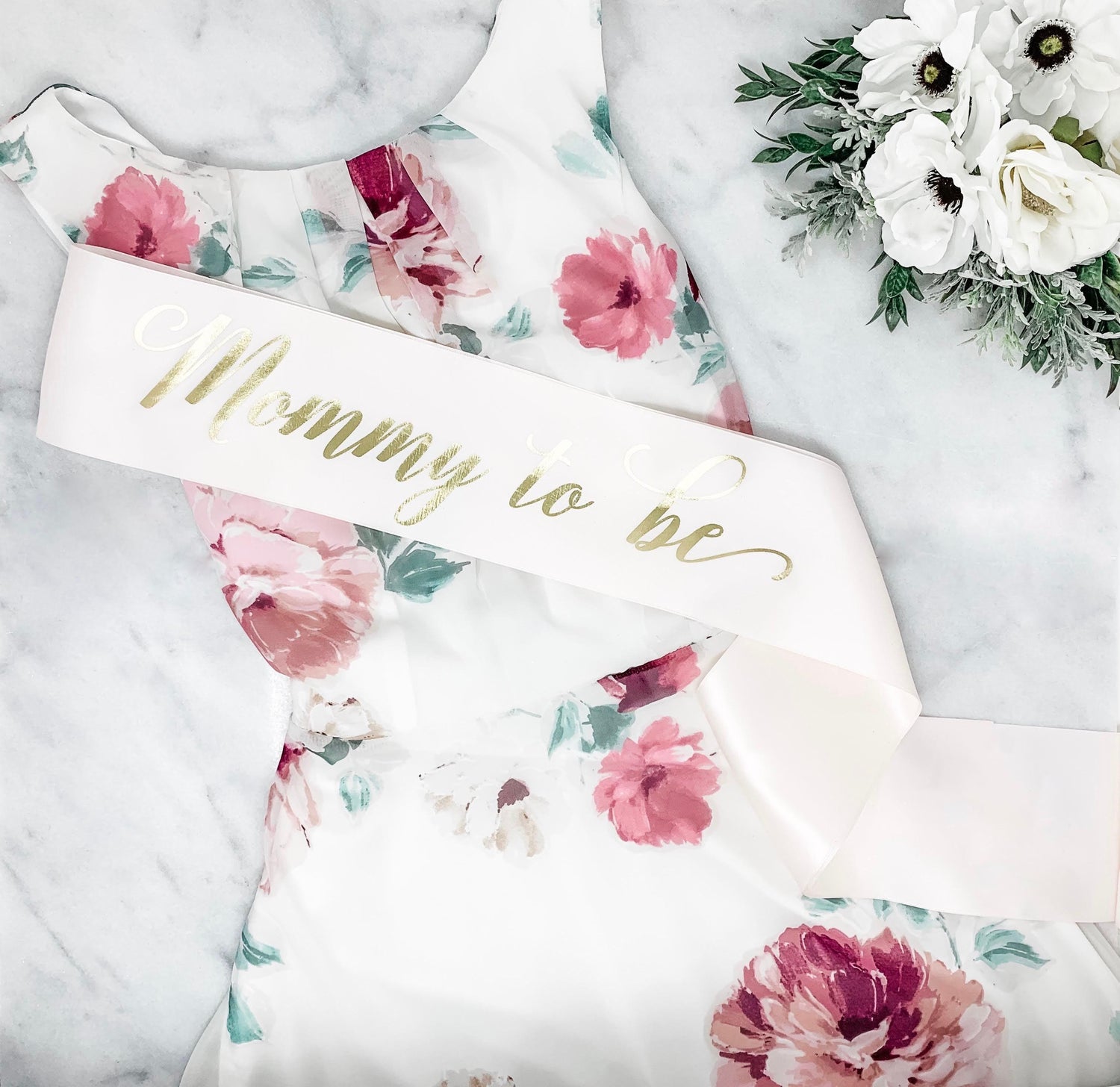 Baby Shower Sash  Mommy to Be   Satin
