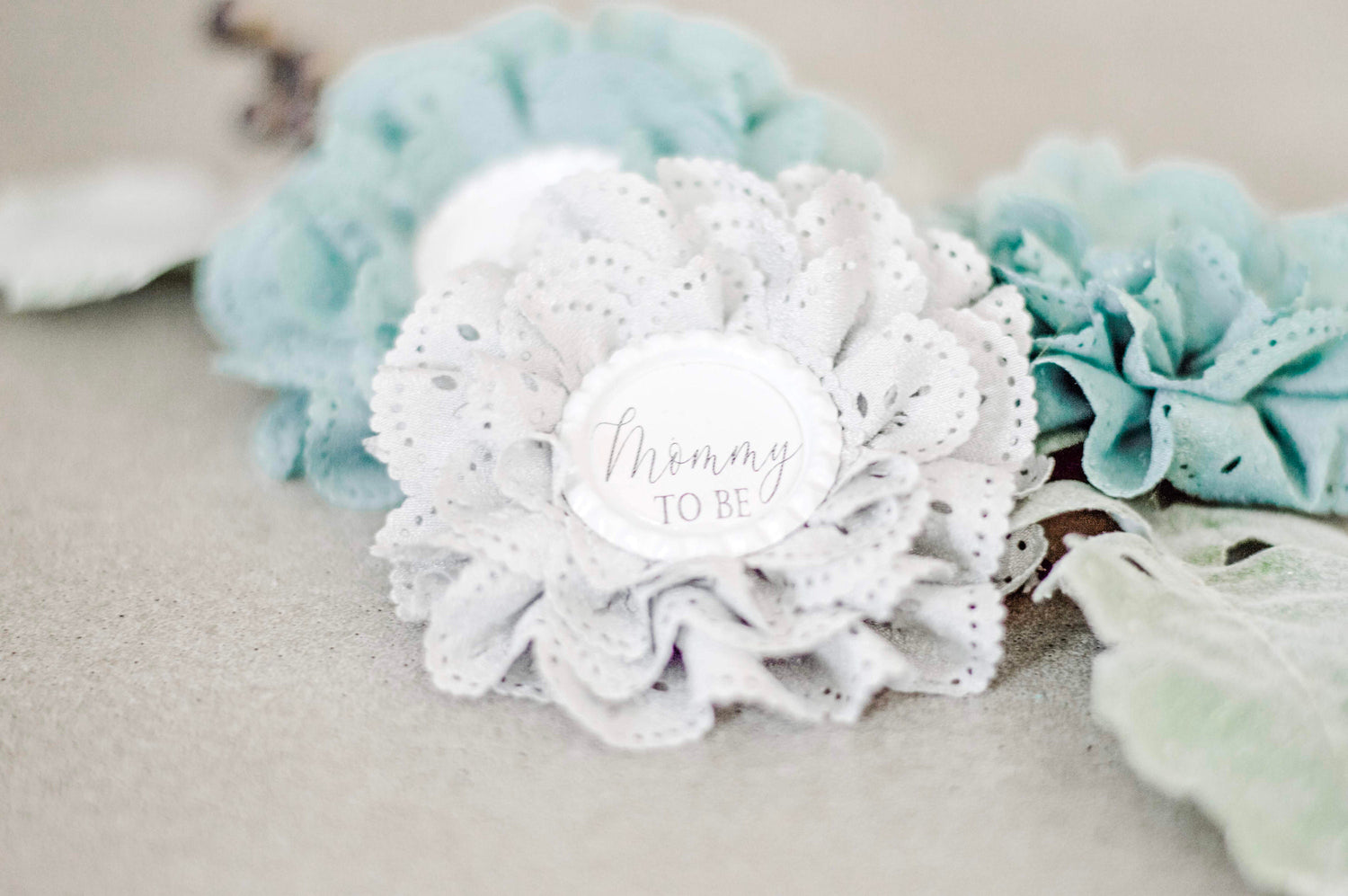 Baby Shower Pins  Mommy to Be Pin  Flower