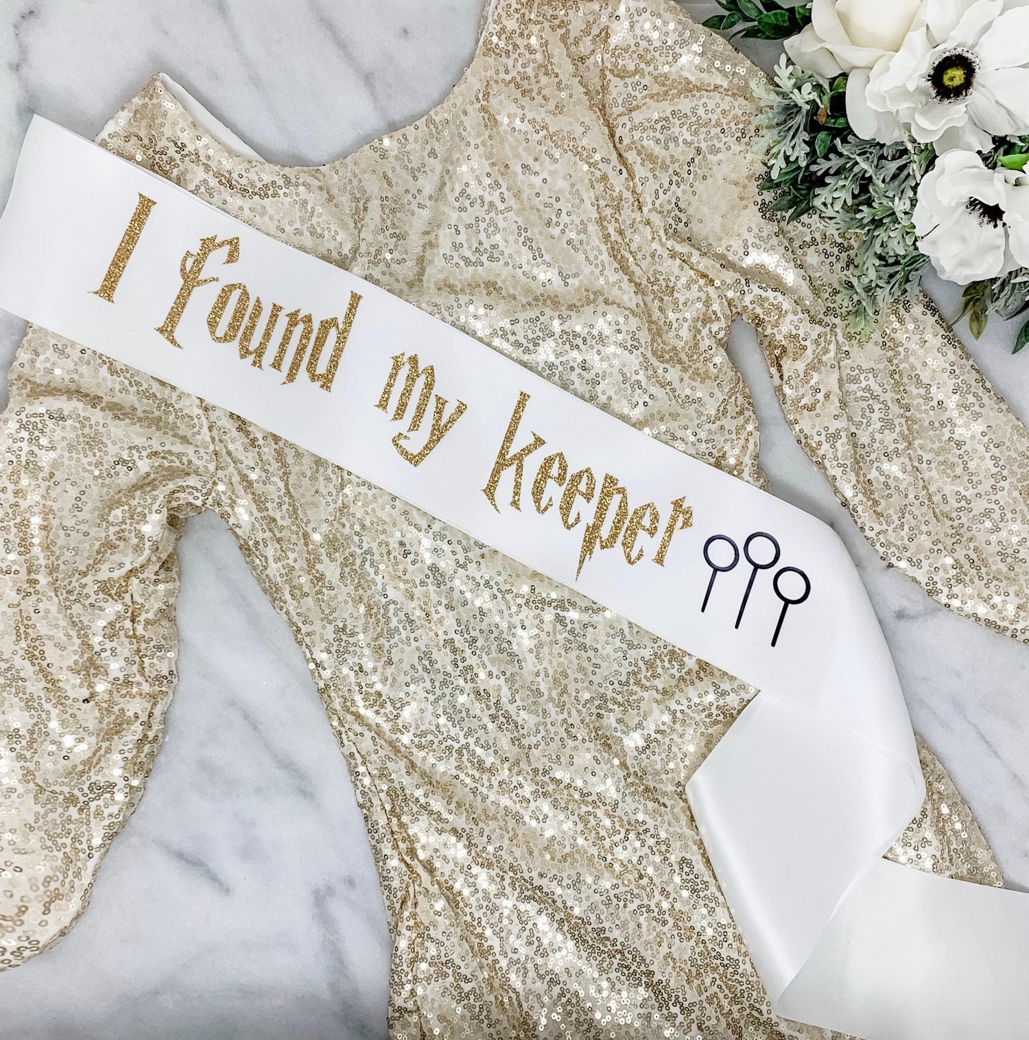 HP Bachelorette Sash: Handmade Satin Bridal Shower Sash