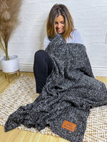 Sweater Fleece Personalized Blanket - Monogrammed Throw - Blanket with Name - Cotton Anniversary - Corporate Gift - Personalized Gift