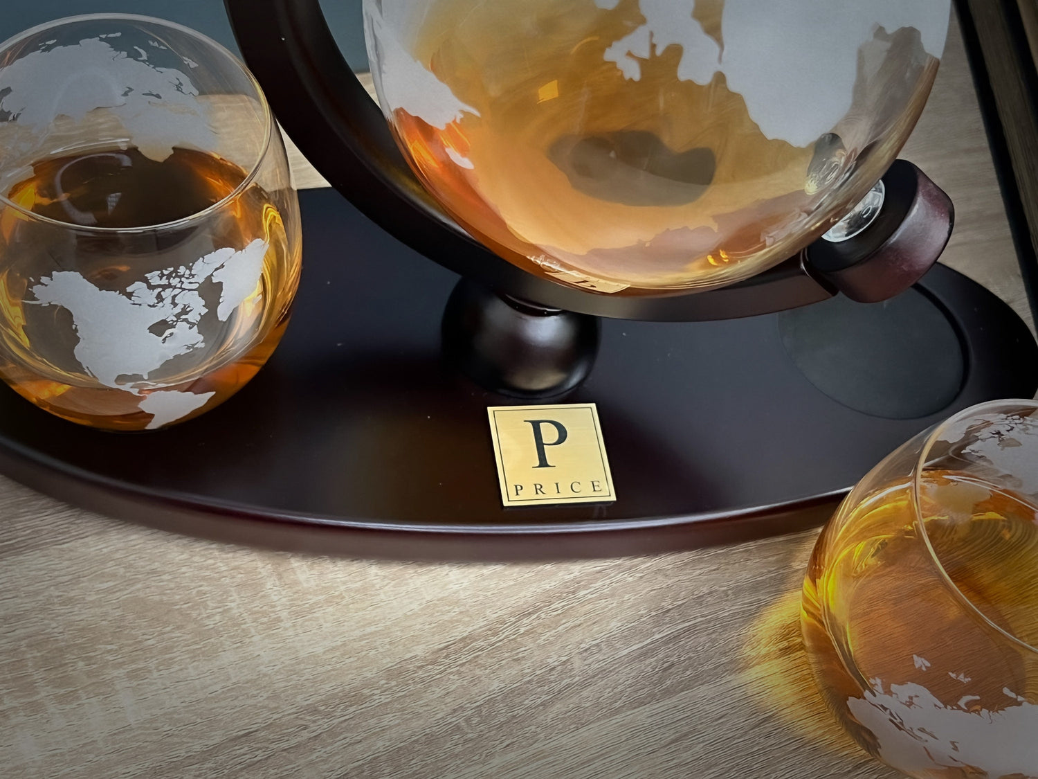 Custom Whiskey Decanter Set  Globe