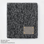 Personalized Heathered Sweater Fleece Blanket – Custom Cozy Throw Blanket with Leather Patch | Sweatshirt-Soft Personalized Giftized Gift LLD Gifts - Corporate