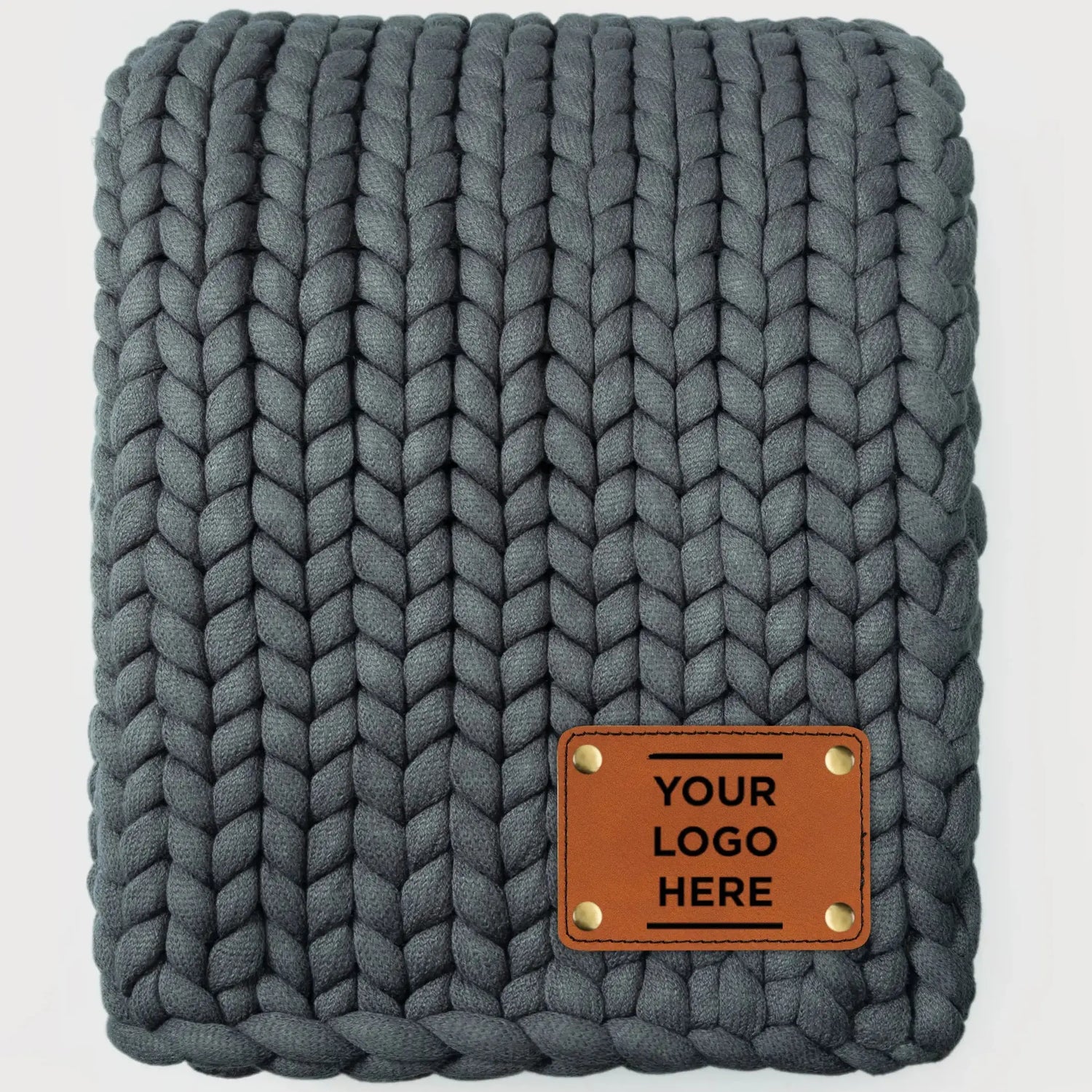 Custom Jumbo Chunky Knit Blankets for Corporate Gifting – Heavyweight Branded Throw (Bulk Orders) LLD Gifts - Corporate