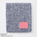 Personalized Heathered Sweater Fleece Blanket – Custom Cozy Throw Blanket with Leather Patch | Sweatshirt-Soft Personalized Giftized Gift LLD Gifts - Corporate