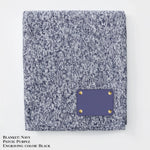 Personalized Heathered Sweater Fleece Blanket – Custom Cozy Throw Blanket with Leather Patch | Sweatshirt-Soft Personalized Giftized Gift LLD Gifts - Corporate