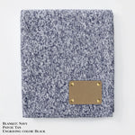 Personalized Heathered Sweater Fleece Blanket – Custom Cozy Throw Blanket with Leather Patch | Sweatshirt-Soft Personalized Giftized Gift LLD Gifts - Corporate