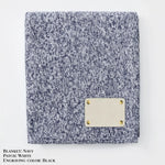 Personalized Heathered Sweater Fleece Blanket – Custom Cozy Throw Blanket with Leather Patch | Sweatshirt-Soft Personalized Giftized Gift LLD Gifts - Corporate