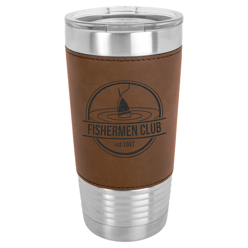 Personalized Leather Tumbler 20oz