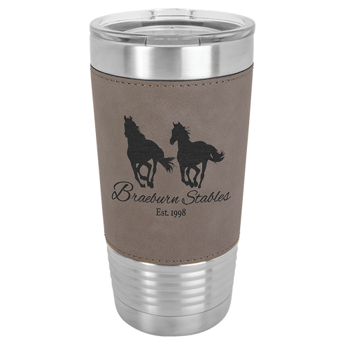 Personalized Leather Tumbler 20oz