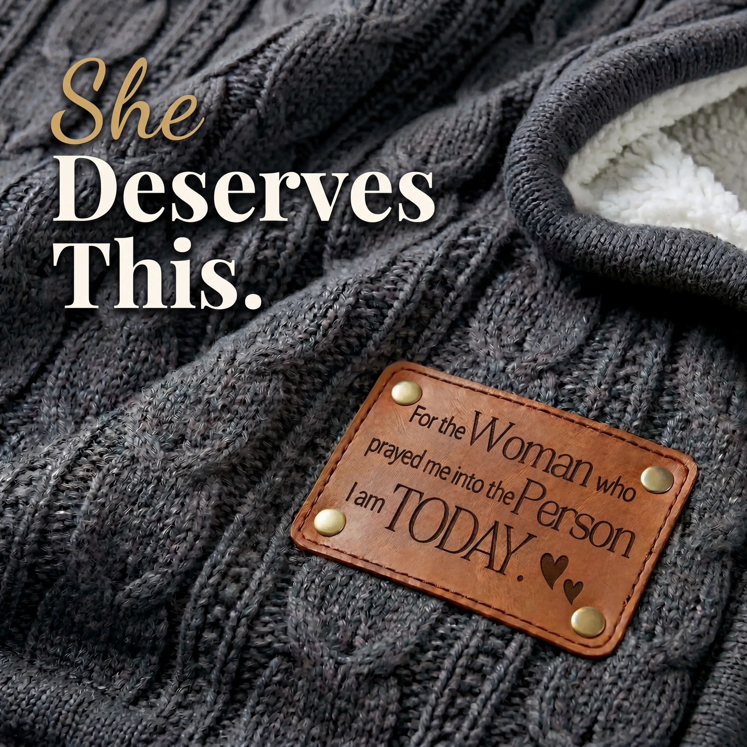 Personalized Mother's Day Blanket — Gift from Daughter to Mom