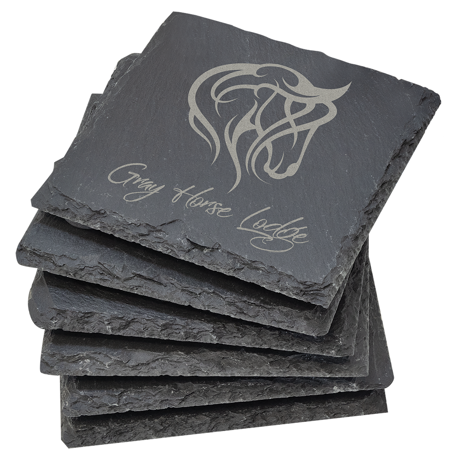 Personalize Slate Coasters Set of 6