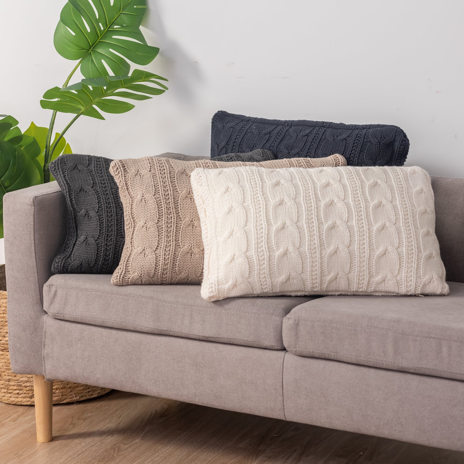 Cable Knit Pillow Cover