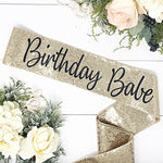 sequin birthday sash, rose gold sequin birthday sash, birthday 21st birthday sash, 30th birthday, 40th birthday