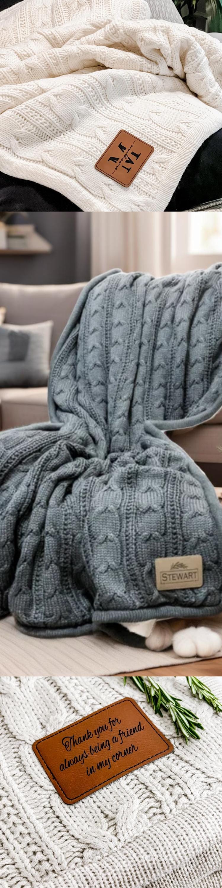 a collage of photos of blankets and blankets
