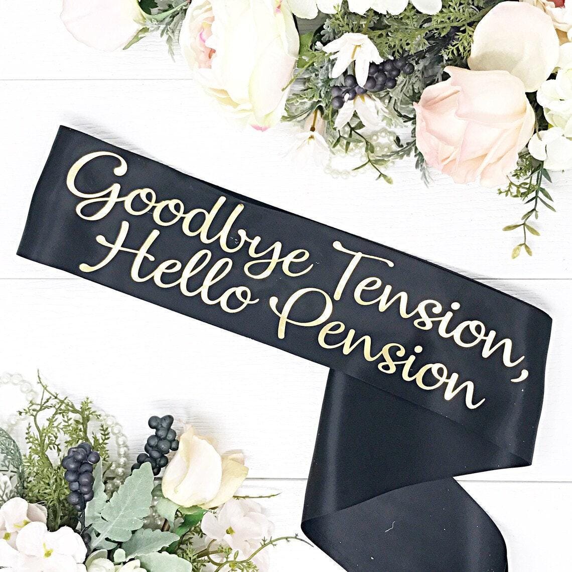 Personalized Retirement Party Sash  Satin