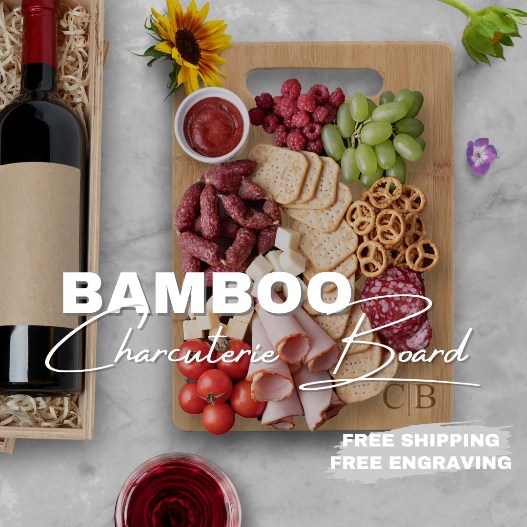 Leopard Personalized Cheese Board  BAMBOO