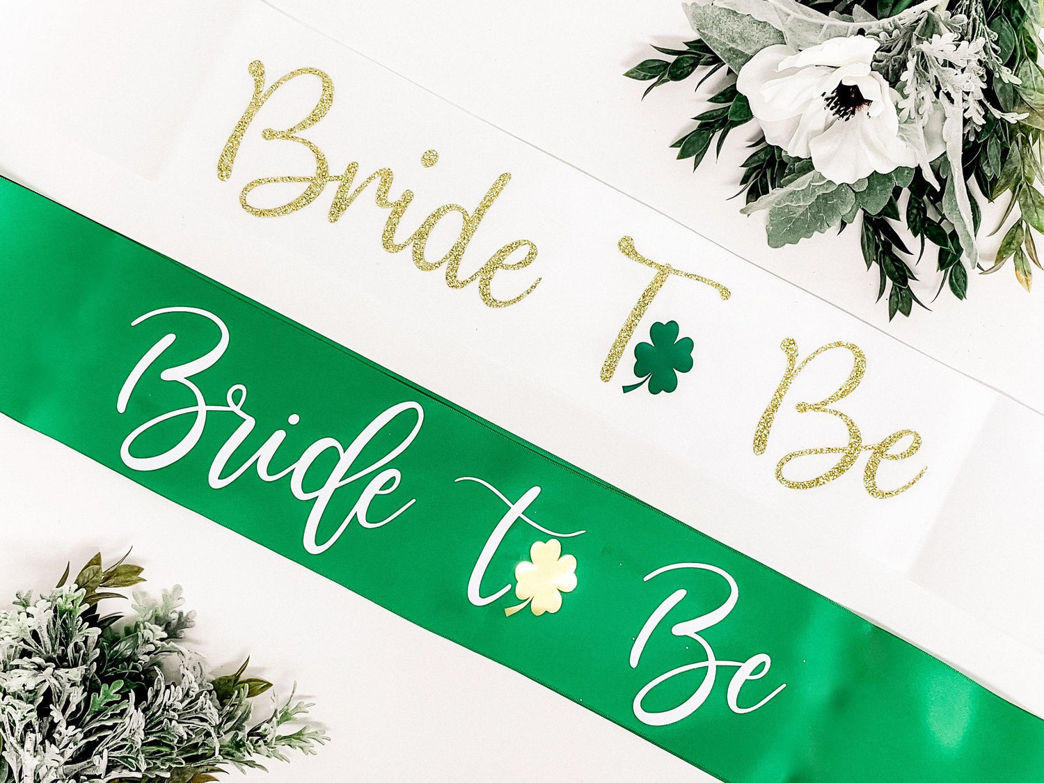 St Patricks Bachelorette Sash  Satin