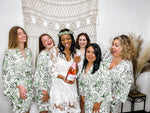 bridesmaid robes, bridal shower gift, bridal shower, bride gift, bridal party gifts, bridal robe, maid of honor gift, mother of the bride, kimono robe, gift for bride, bride robe, all lace robe, destination wedding, lace bride robe, tropical robe