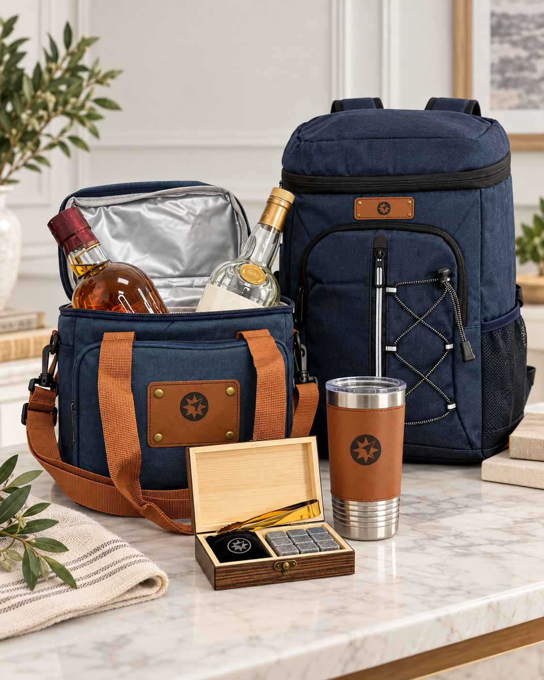 Executive cooler gift set personalized realtor closing gift