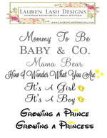satin mommy to be sash, satin sash, baby shower, it&