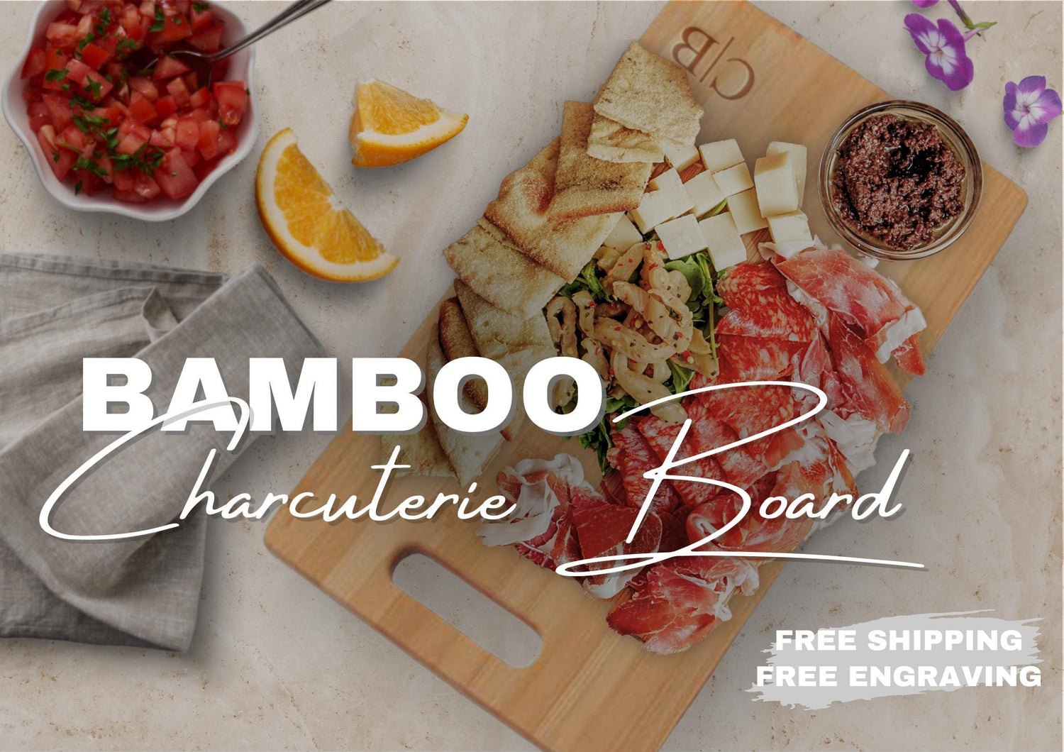 Personalized Charcuterie Board Gift Set  MEALS & MEMORIES