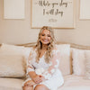 Personalized Lace Robe - Wedding Lingerie